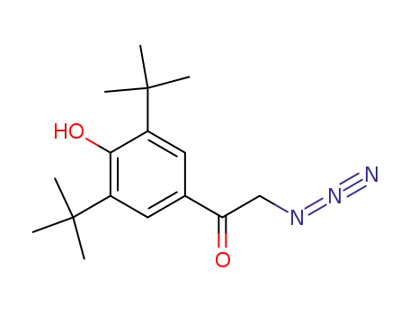 Molecular Structure of 870789-66-5 (2-azido-1-[3,5-di(tert-butyl)-4-hydroxy-phenyl]-ethan-1-one)