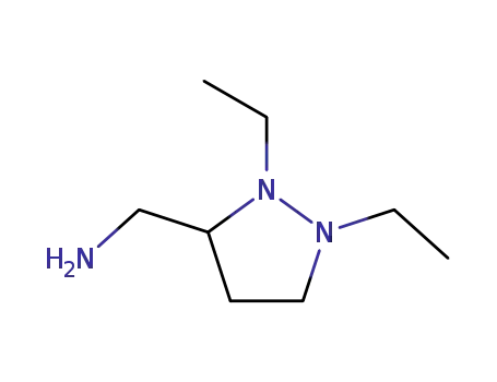 Molecular Structure of 155429-85-9 (3-Pyrazolidinemethanamine,  1,2-diethyl-)