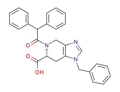 (R)-1-Benzyl-5-diphenylacetyl-4,5,6,7-tetrahydro-1H-imidazo[4,5-c]pyridine-6-carboxylic acid
