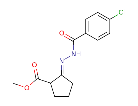Benzoic acid, 4-chloro-,
[2-(methoxycarbonyl)cyclopentylidene]hydrazide, (E)-