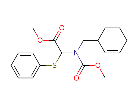 <N-((2-cyclohexen-1-yl)methyl)-N-(methoxycarbonyl)amino>(phenylthio)acetic acid methyl ester