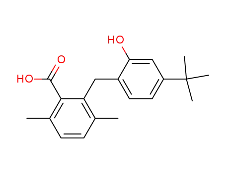 Benzoic acid,
2-[[4-(1,1-dimethylethyl)-2-hydroxyphenyl]methyl]-3,6-dimethyl-