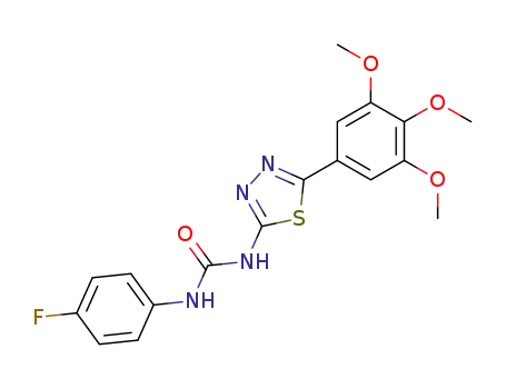 1-(4-Fluoro-phenyl)-3-[5-(3,4,5-trimethoxy-phenyl)-[1,3,4]thiadiazol-2-yl]-urea