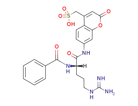7-(N<sup>α</sup>-benzoyl-L-arginyl)coumarinylamido-4-methanesulfonic acid