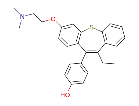 Molecular Structure of 85850-74-4 (4-{7-[2-(dimethylamino)ethoxy]-11-ethyldibenzo[b,f]thiepin-10-yl}phenol)