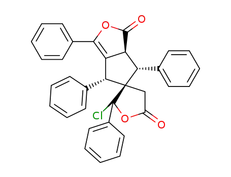 Molecular Structure of 80716-65-0 (C<sub>34</sub>H<sub>25</sub>ClO<sub>4</sub>)