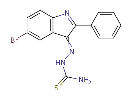 Molecular Structure of 83515-23-5 (5-Bromo-2-phenylindol-3-one thiosemicarbazone)
