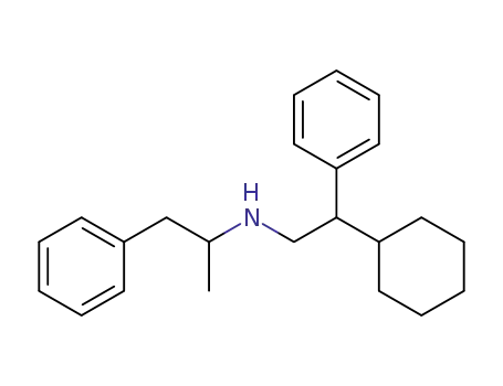 Molecular Structure of 743-97-5 (N-(α-Methylphenethyl)-β-phenylcyclohexaneethanamine)