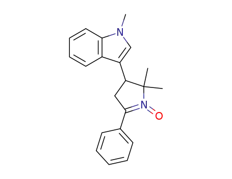 1H-Indole,
3-(3,4-dihydro-2,2-dimethyl-1-oxido-5-phenyl-2H-pyrrol-3-yl)-1-methyl-