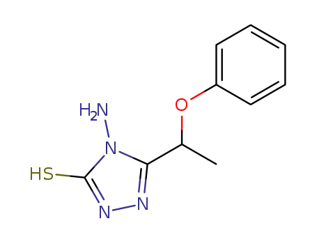 Molecular Structure of 115398-68-0 (4-amino-5-(1-phenoxyethyl)-2,4-dihydro-3H-1,2,4-triazole-3-thione)