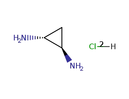 Molecular Structure of 63466-89-7 (cis-Cyclopropane-1,2-diaMine dihydrochloride)