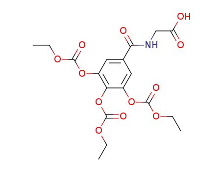 Molecular Structure of 89662-08-8 (Glycine, N-[3,4,5-tris[(ethoxycarbonyl)oxy]benzoyl]-)