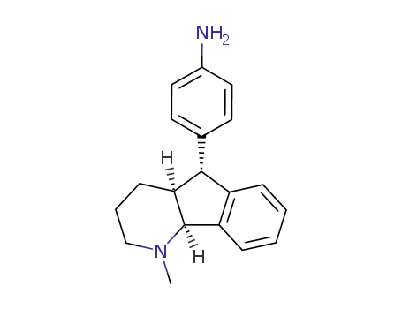 Molecular Structure of 88823-35-2 (4-[(4aR,5S,9bR)-1-methyl-2,3,4,4a,5,9b-hexahydro-1H-indeno[1,2-b]pyridin-5-yl]aniline)