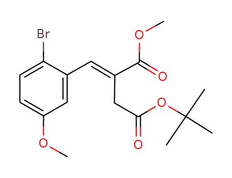 2-[1-(2-Bromo-5-methoxy-phenyl)-meth-(E)-ylidene]-succinic acid 4-tert-butyl ester 1-methyl ester