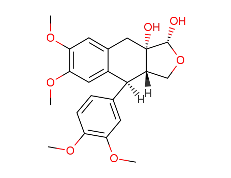 (1S,2R,3S,3aR)-6,7-dimethoxy-3-hydroxy-2-hydroxymethyl-1,3',4'-dimethoxyphenyl-1,2,3,4-tetrahyronaphthalene-3-carboxylic acid lactol