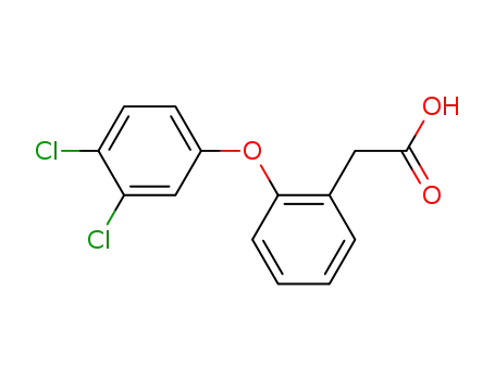 Molecular Structure of 34645-88-0 (Benzeneacetic acid, 2-(3,4-dichlorophenoxy)-)