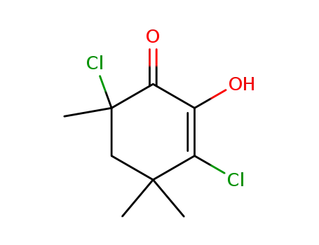 3,6-dichloro-2-hydroxy-4,4,6-trimethyl-2-cyclohexenone