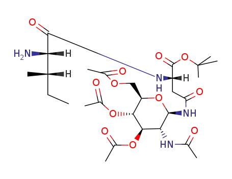 Isoleucyl-N<sup>4</sup>-(2-acetamido-3,4,6-tri-O-acetyl-2-desoxy-β-D-glucopyranosyl)-asparagin-tert-butylester