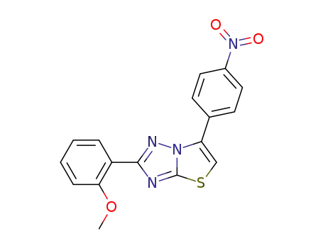 Thiazolo[3,2-b][1,2,4]triazole, 2-(2-methoxyphenyl)-6-(4-nitrophenyl)-