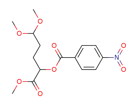 Pentanoic acid, 5,5-dimethoxy-2-[(4-nitrobenzoyl)oxy]-, methyl ester