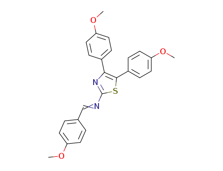 [4,5-Bis-(4-methoxy-phenyl)-thiazol-2-yl]-[1-(4-methoxy-phenyl)-meth-(E)-ylidene]-amine