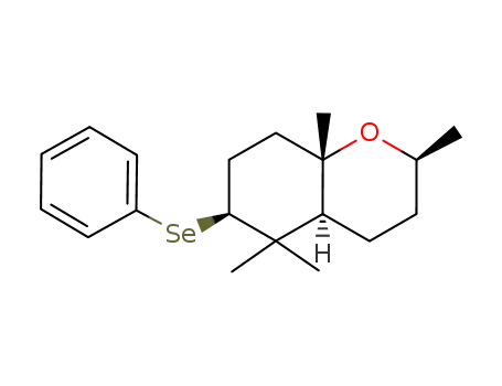 6β-phenylseleno-2β.5.5-8aβ-tetramethyl-3.4.4.aα.5.6.7.8.8aα-octahydro-2H-1-benzopyran