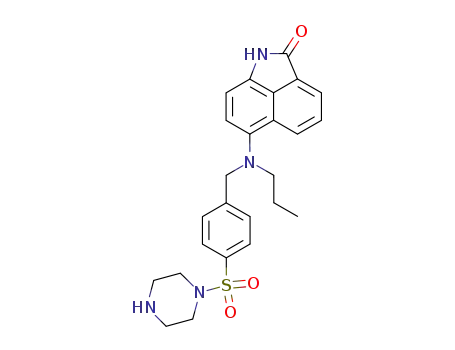 6-{[4-(Piperazine-1-sulfonyl)-benzyl]-propyl-amino}-1H-benzo[cd]indol-2-one