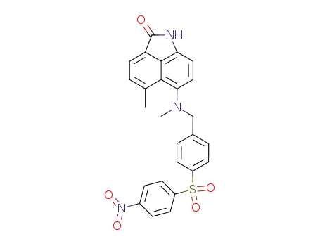 5-Methyl-6-{methyl-[4-(4-nitro-benzenesulfonyl)-benzyl]-amino}-1H-benzo[cd]indol-2-one