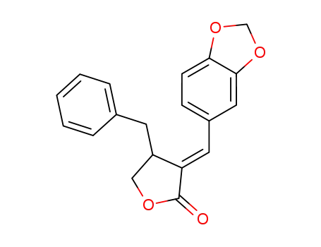 3-[1-Benzo[1,3]dioxol-5-yl-meth-(E)-ylidene]-4-benzyl-dihydro-furan-2-one