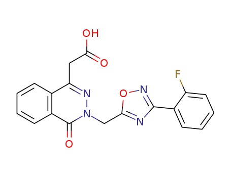 {3-[3-(2-Fluoro-phenyl)-[1,2,4]oxadiazol-5-ylmethyl]-4-oxo-3,4-dihydro-phthalazin-1-yl}-acetic acid