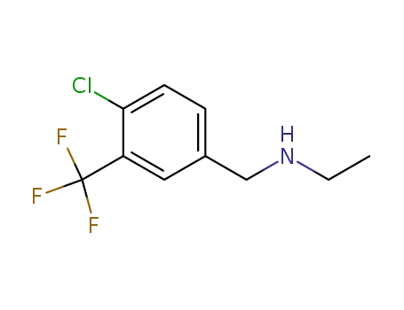 Molecular Structure of 90390-43-5 (N-[4-chloro-3-(trifluoromethyl)benzyl]ethanamine)