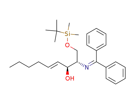 (2S,3S,4E)-2-<N-(diphenylmethylene)amino>-1-O-(tert-butyldimethylsilyl)-4-nonene-1,3-diol