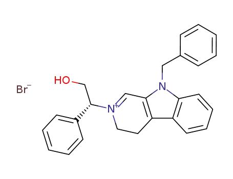 9-Benzyl-2-((R)-2-hydroxy-1-phenyl-ethyl)-4,9-dihydro-3H-β-carbolin-2-ium; bromide