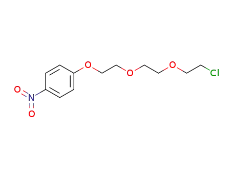 Molecular Structure of 90512-23-5 (Benzene, 1-[2-[2-(2-chloroethoxy)ethoxy]ethoxy]-4-nitro-)