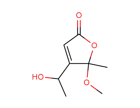2(5H)-Furanone, 4-(1-hydroxyethyl)-5-methoxy-5-methyl-