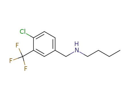 Molecular Structure of 90390-45-7 (N-[4-chloro-3-(trifluoromethyl)benzyl]butan-1-amine)