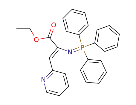 2-Propenoic acid,
3-(2-pyridinyl)-2-[(triphenylphosphoranylidene)amino]-, ethyl ester