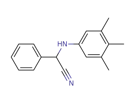 Benzeneacetonitrile, a-[(3,4,5-trimethylphenyl)amino]-