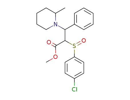 1-Piperidinepropanoic acid,
a-[(4-chlorophenyl)sulfinyl]-2-methyl-b-phenyl-, methyl ester