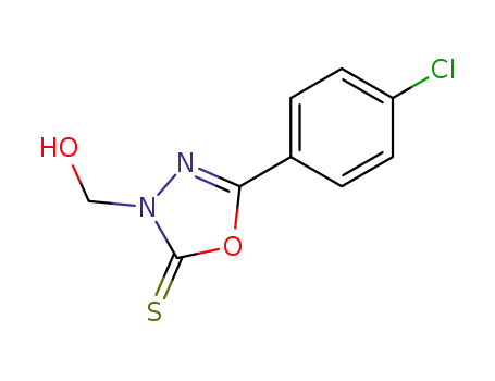 5-(4-chlorophenyl)-3-(hydroxymethyl)-1,3,4-oxadiazole-2(3H)-thione