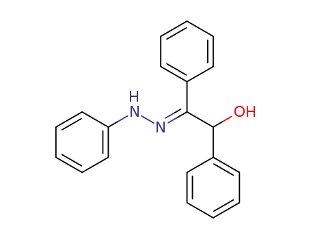 Molecular Structure of 574-07-2 ((2E)-1,2-diphenyl-2-(phenylhydrazono)ethanol)