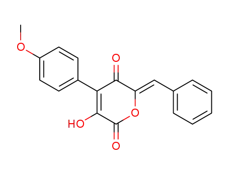 6-Benzyliden-3-hydroxy-4-(4-methoxyphenyl)-2H-pyran-2,5(6H)-dion