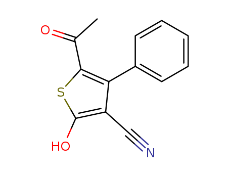 3-Thiophenecarbonitrile, 5-acetyl-2-hydroxy-4-phenyl-