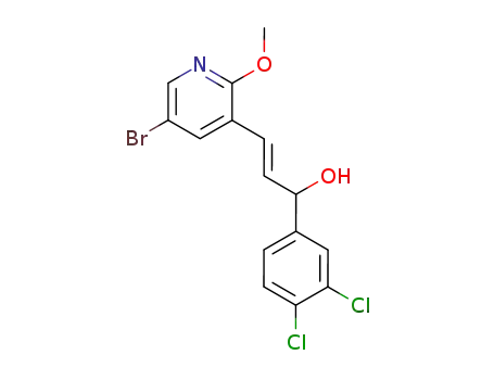 Benzenemethanol,
a-[2-(5-bromo-2-methoxy-3-pyridinyl)ethenyl]-3,4-dichloro-, (E)-