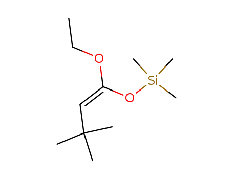 Molecular Structure of 88246-75-7 (Silane, [[(1Z)-1-ethoxy-3,3-dimethyl-1-butenyl]oxy]trimethyl-)