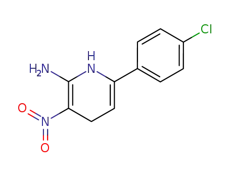 Molecular Structure of 102266-11-5 (2-Amino-6-(4-chlorphenyl)-1,4-dihydro-3-nitropyridin)