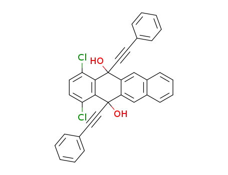 1,4-dichloro-5,12-bis(phenylethynyl)-5,12-dihydronaphthacene-5,12-diol