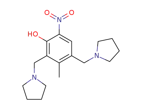 5-methyl-2-nitro-4,6-bis(pyrrolidin-1'-ylmethyl)phenol