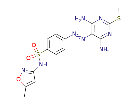 4-(4,6-Diamino-2-methylsulfanyl-pyrimidin-5-ylazo)-N-(5-methyl-isoxazol-3-yl)-benzenesulfonamide