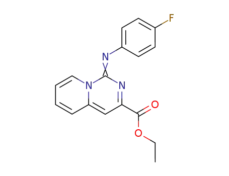 1H-Pyrido[1,2-c]pyrimidine-3-carboxylic acid,
1-[(4-fluorophenyl)imino]-, ethyl ester